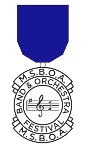MSBOA District 1 Band & Orchestra Medal - Division I
