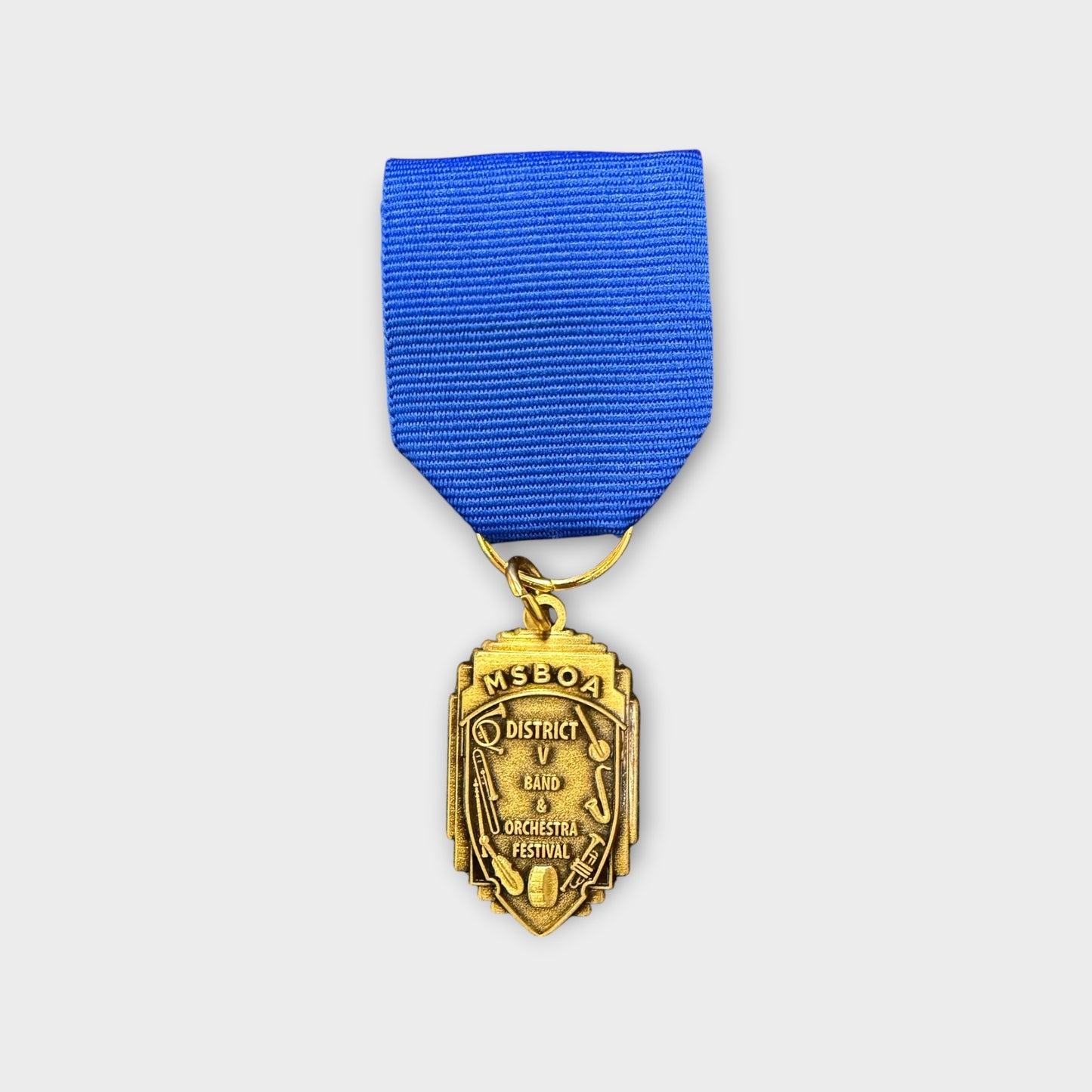 District 5 Band & Orchestra Medal - Rating I with Blue Ribbon