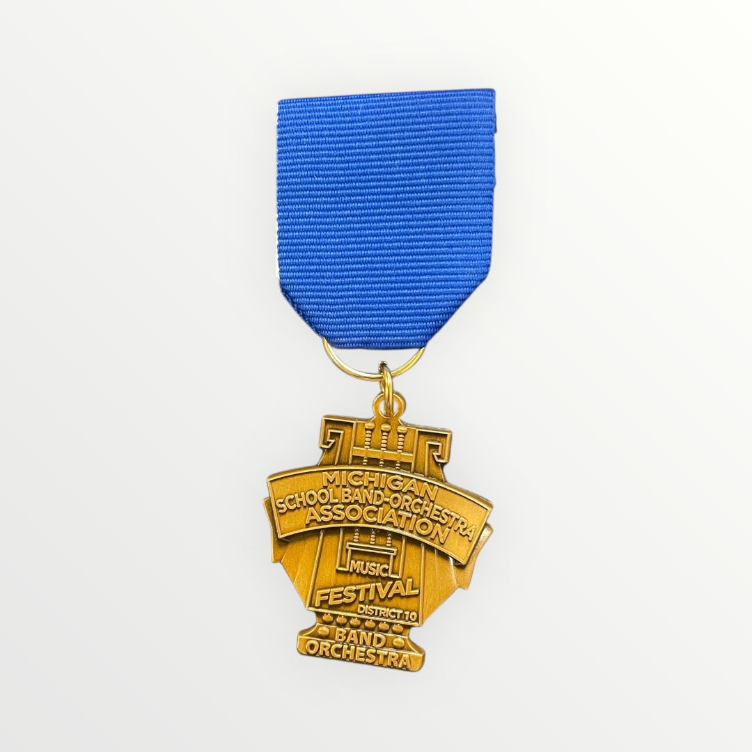 MSBOA District 10 - Band & Orchestra Medal - Division I Blue Ribbon