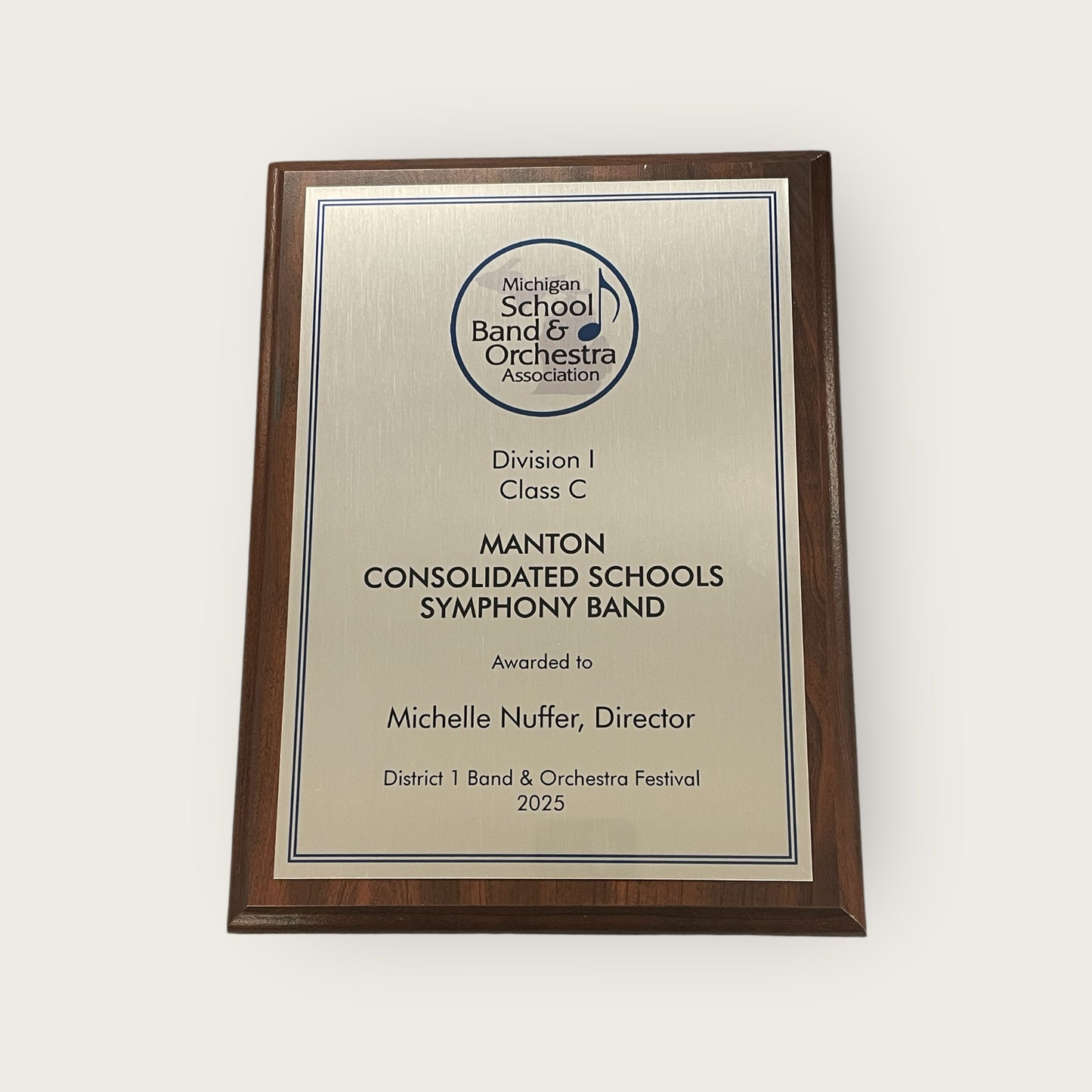 District 1 Band & Orchestra Plaques