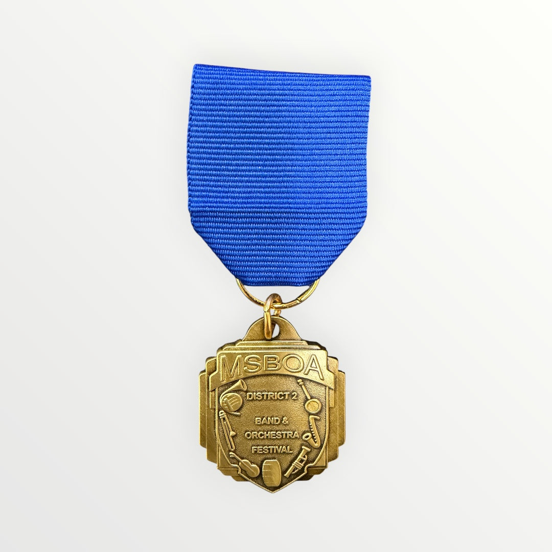 MSBOA District 2 - Band & Orchestra Medal - Division I Blue Ribbon