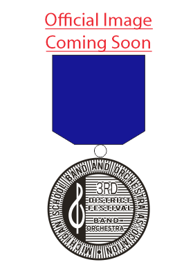 District 3 Band & Orchestra Medal - Rating I with Blue Ribbon