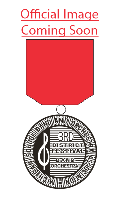 District 3 Band & Orchestra Medal - Rating II with Red Ribbon