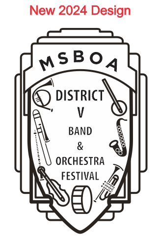 District 5 Band & Orchestra Medal - Rating I with Blue Ribbon