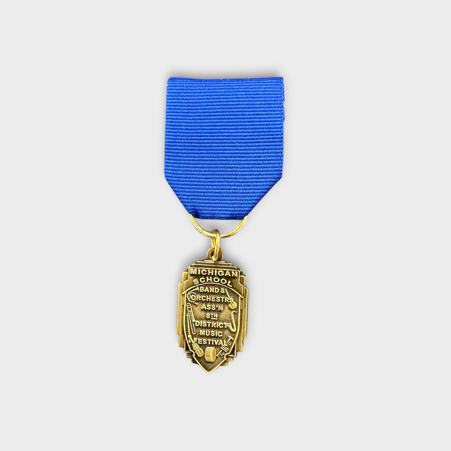 District 8 Band & Orchestra Medal - Rating I with Blue Ribbon