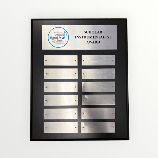 MSBOA Scholar Instrumentalist Perpetual Plaque