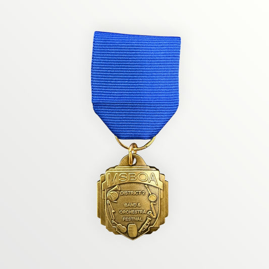 MSBOA District 2 - Band & Orchestra Medal - Division I Blue Ribbon
