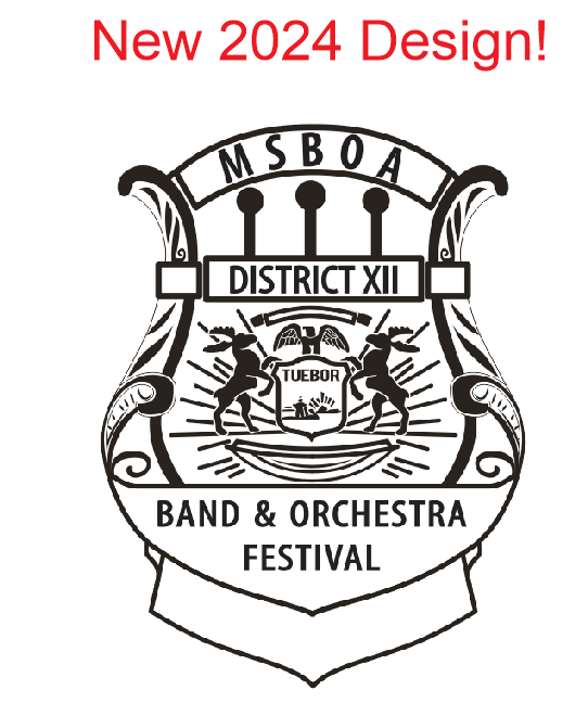 District 12 Band and Orchestra Medal - Rating I with Blue Ribbon